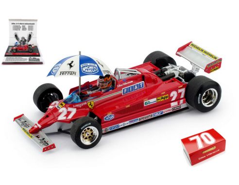 Brumm BMS2001 FERRARI 126 CK G.VILLENEUVE 1981 N.27 1.st SPAGNA GP  ED.LIM.250 1:43 Modellino