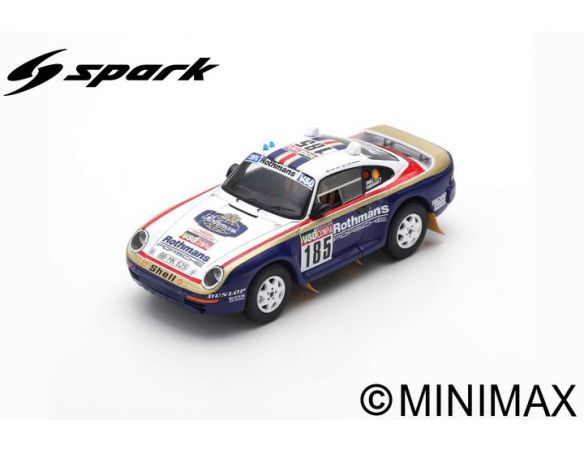Spark Model S7817 PORSCHE 959 N.185 PARIS DAKAR 1985 J.ICKX-C.BRASSEUR 1:43 Modellino