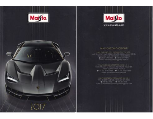 MAISTO MICAT2017 CATALOGO MAISTO 2017 PAG.104 Modellino