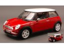 BBURAGO BU12034 NEW MINI COOPER RED W/WHITE ROOF 1:18 Modellino