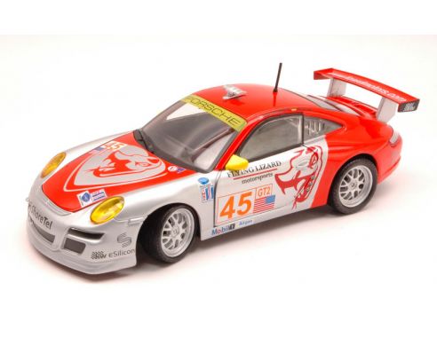 BBURAGO BU28002 PORSCHE 911 GT3 RSR N.45 1MSA 2007 VAN OVERBEEK-HEHZLER 1:24 Modellino