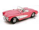BBURAGO BU3024 CORVETTE 1957 PINK MADE IN ITALY 1:18 Modellino