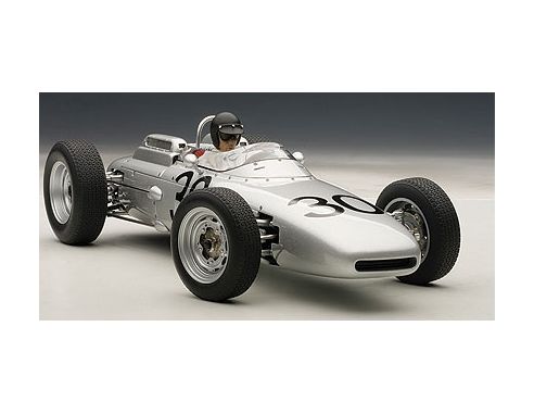 AUTOART AA86273 PORSCHE 804 F1 D.GURNEY 1962 N.30 WINNER FRANCE GP W/PILOTE 1:18 Modellino