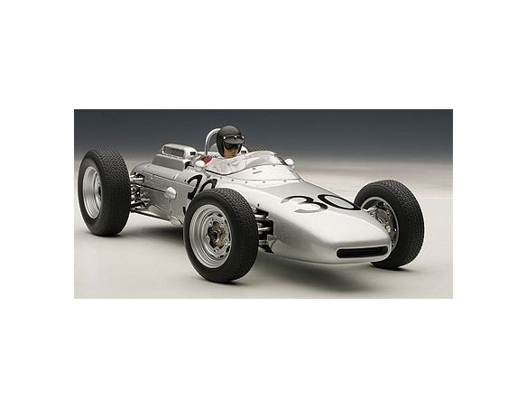 AUTOART AA86273 PORSCHE 804 F1 D.GURNEY 1962 N.30 WINNER FRANCE GP W/PILOTE 1:18 Modellino
