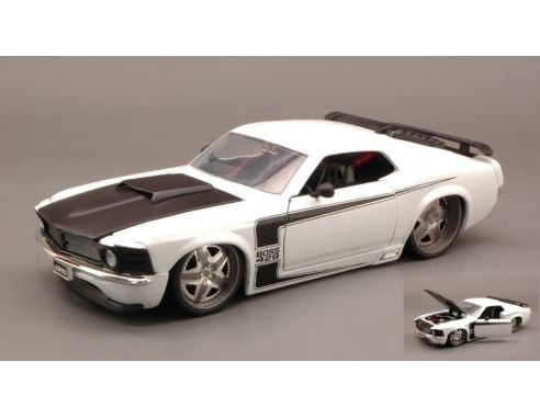 JADA TOYS JADA54021 FORD MUSTANG BOSS 429 1970 WHITE 1:24 Modellino
