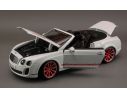 BBURAGO BU11035W BENTLEY CONTINENTAL SUPERSPORT CONVERTIBLE ISR 2010 WHITE 1:18 Modellino