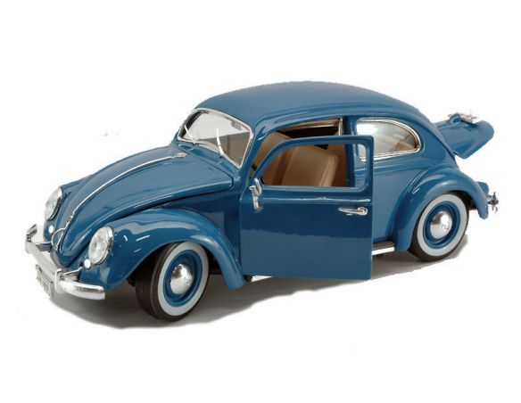 BBURAGO BU12029BL VW KAFER BEETLE 1955 BLUE 1:18 Modellino