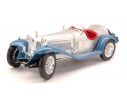 BBURAGO BU12063S ALFA ROMEO 8 C 2300 SPIDER 1932 SILVER/BLUE 1:18 Modellino