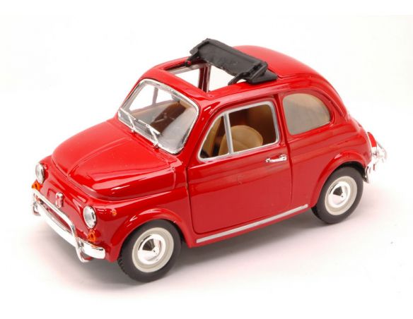 BBURAGO BU22099R FIAT 500 L 1968 RED 1:24 Modellino
