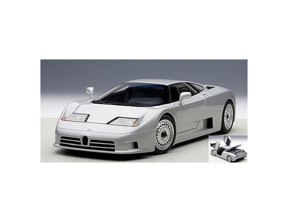 AUTOART AA70979 BUGATTI EB110 GT 1995 SILVER 1:18 Modellino