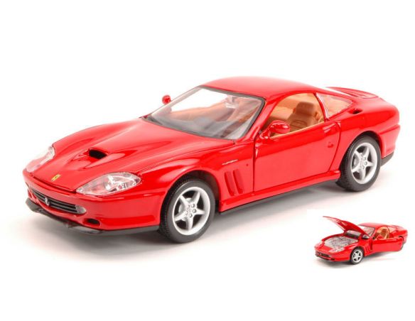 BBURAGO BU26004R FERRARI 550 MARANELLO 1996 RED 1:24 Modellino