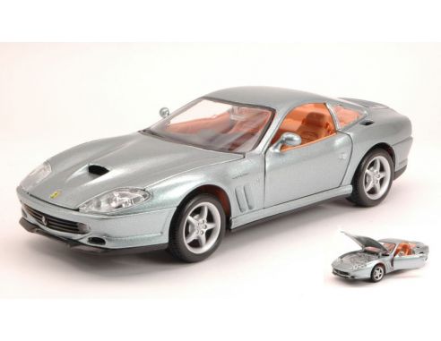 BBURAGO BU26004S FERRARI 550 MARANELLO 1996 METALLIC GREY 1:24 Modellino