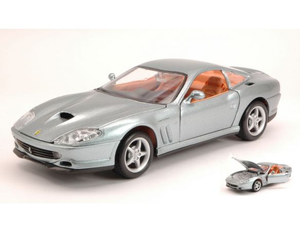 BBURAGO BU26004S FERRARI 550 MARANELLO 1996 METALLIC GREY 1:24 Modellino
