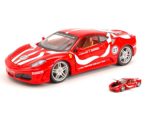 BBURAGO BU26009R FERRARI F430 FIORANO 2005 N.27 RED 1:24 Modellino