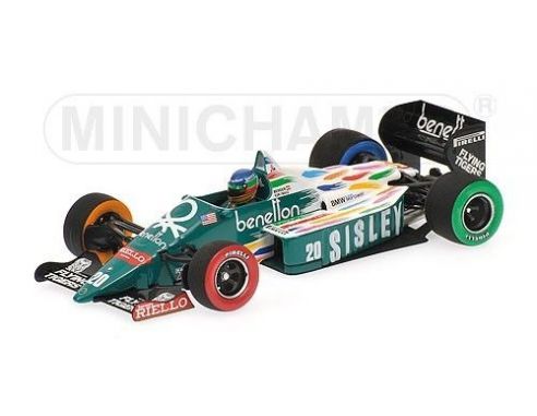 Minichamps PM400860020 BENETTON G.BERGER 1986 N.20 USA GP 1:43 Modellino