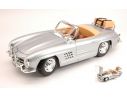 BBURAGO BU12049S MERCEDES 300 SL TOURING 1957 SILVER 1:18 Modellino