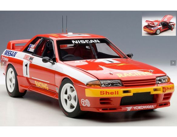 AUTOART AA89279 NISSAN SKYLINE GT-R N.1 WINNER BATHURST 1992 RICHARDS-SKAIFE 1:18 Modellino