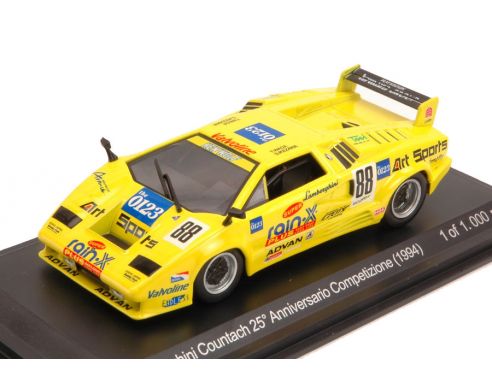 WHITEBOX WB515 LAMBORGHINI COUNTACH N.88 25mo ANNIVERSARIO COMPETIZIONE (1994) 1:43 Modellino