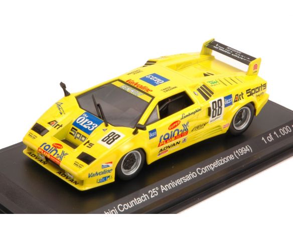 WHITEBOX WB515 LAMBORGHINI COUNTACH N.88 25mo ANNIVERSARIO COMPETIZIONE (1994) 1:43 Modellino