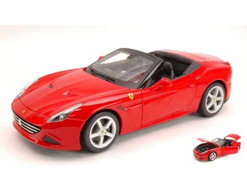 BBURAGO BU16007R FERRARI CALIFORNIA T (OPEN TOP) 2014 RED 1:18 Modellino