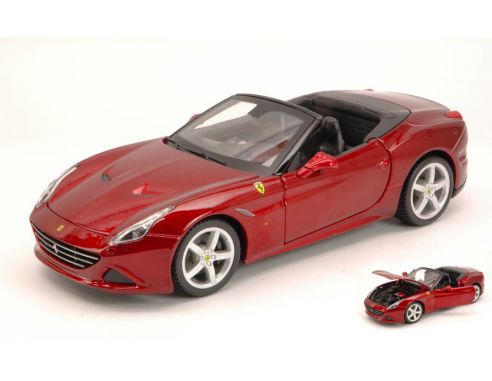 BBURAGO BU26011R FERRARI CALIFORNIA T OPEN TOP 2014 AMARANT METALLIC 1:24 Modellino