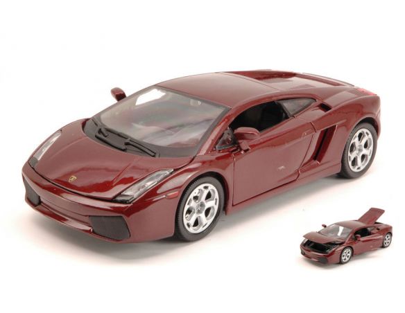 BBURAGO BU22051R LAMBORGHINI GALLARDO 2005 DARK RED 1:24 Modellino