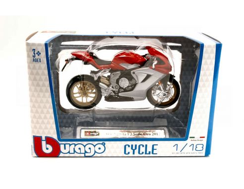 BBURAGO BU51055 MV AGUSTA F3 ORO 2012 1:18 Modellino