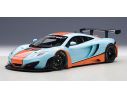 AUTOART AA81343 MC LAREN 12C GT3 AZZURRO/ARANCIONE 1:18 Modellino