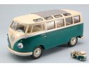 KINSMART KT7005WGN VW SAMBA BUS 1962 GREEN/CREAM ROOF 1:24 Modellino