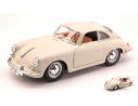 BBURAGO BU22079W PORSCHE 356 B COUPE  1961 WHITE-CREAM 1:24 Modellino