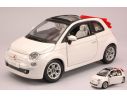 BBURAGO BU22117W FIAT NUOVA 500 CABRIOLET 2010 WHITE 1:24 Modellino
