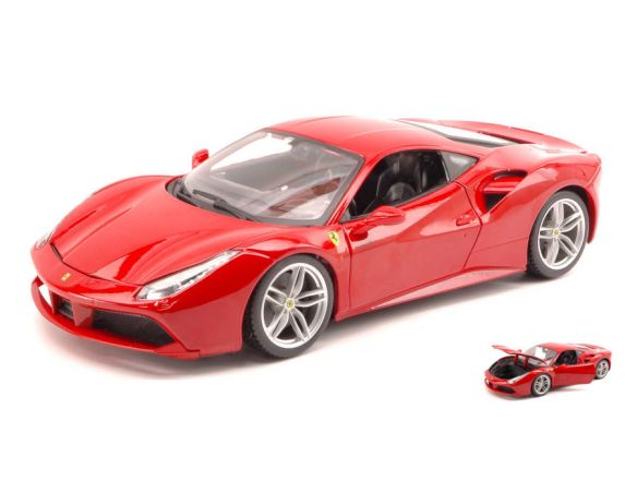 BBURAGO BU16008R FERRARI 488 GTB 2015 RED 1:18 Modellino