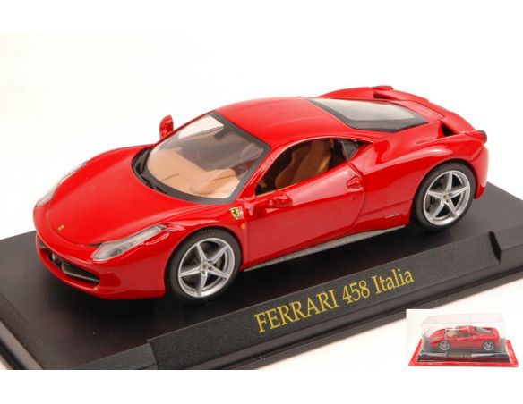 EDITORIA SPC211974 FERRARI 458 ITALIA 2009 RED BLISTER (SENZA CUPOLA) 1:43 Modellino