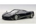 AUTOART AA58209 PAGANI HUAYRA 2012 BLACK W/SILVER STRIPRES 1:43 Modellino