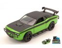 JADA TOYS JADA97140 DODGE CHALLENGER SRT8 FAST & FURIOUS GREEN/BLACK 1:32 Modellino