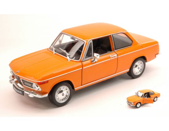 WELLY WE4053OR BMW 2002 Ti 1972 ORANGE 1:24 Modellino