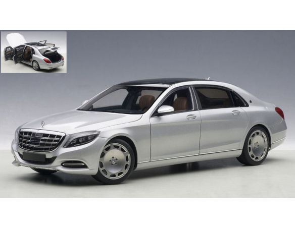 AUTOART AA76292 MERCEDES MAYBACH S-KLASSE (S600) 2016 ARGENTO 1:18 Modellino