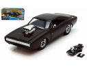 JADA TOYS JADA97059 DOM DODGE CHARGER R/T 1970 FAST & FURIOUS 7 BLACK 1:24 Modellino