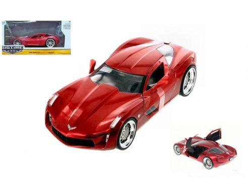 JADA TOYS JADA97467 CORVETTE STINGRAY CONCEPT 2009 ATOMIC RED 1:24 Modellino