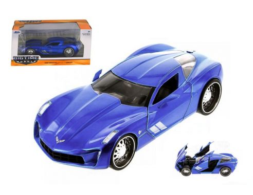 JADA TOYS JADA97468 CORVETTE STINGRAY CONCEPT 2009 ATOMIC BLUE 1:24 Modellino