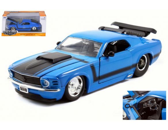 JADA TOYS JADA98026 FORD MUSTANG BOSS 429 1970 BLUE 1:24 Modellino
