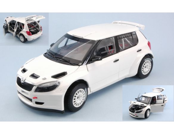 ABREX AB18604EG SKODA FABIA II FL S2000 2010 GRAVEL WHEEL WHITE 1:18 Modellino