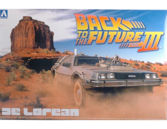 AOSHIMA ABK111874 DE LOREAN BACK TO THE FUTURE III KIT 1:24 Modellino