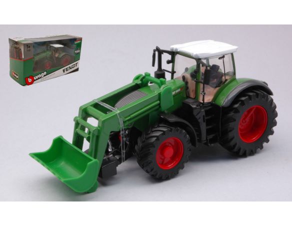 BBURAGO BU31631 FENDT 1050 VARIO TRACTOR + FRONT LOADER cm 15 Modellino