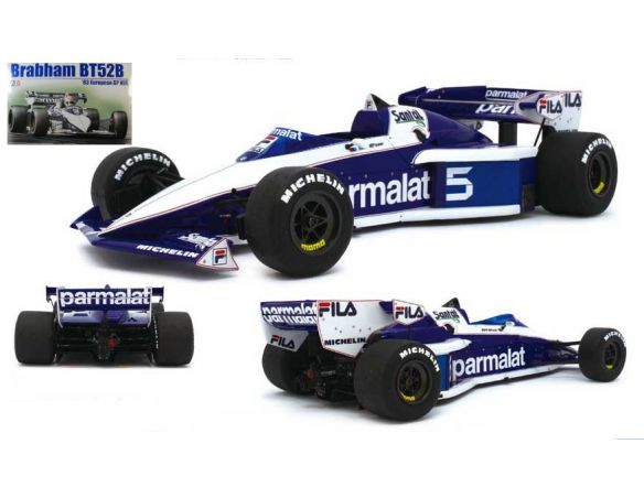 BEEMAX BMX20004 BRABHAM BT52-B NELSON PIQUET 1983 N.5 WINNER ITALY GP KIT 1:20 Modellino