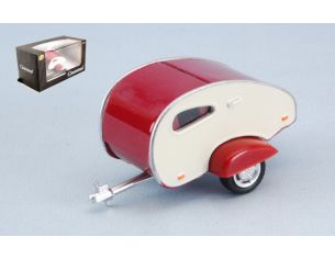 CARARAMA CA251PND-C-1 CARAVAN I BEIGE/RED 1:43 Modellino