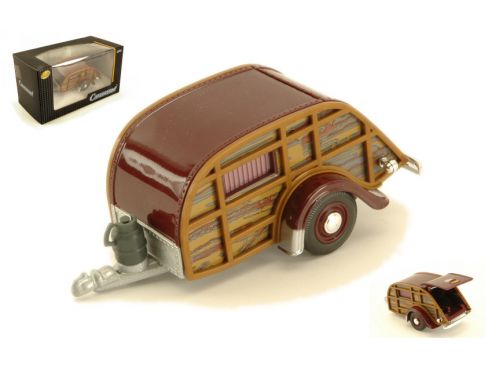 CARARAMA CA251PND-C-III CARAVAN WOODY BROWN/AMARANT 1:43 Modellino