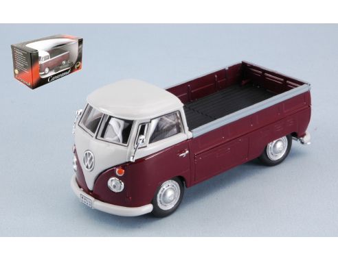 CARARAMA CA251PND6R VW T1 PICK UP 1960 AMARANT/WHITE 1:43 Modellino