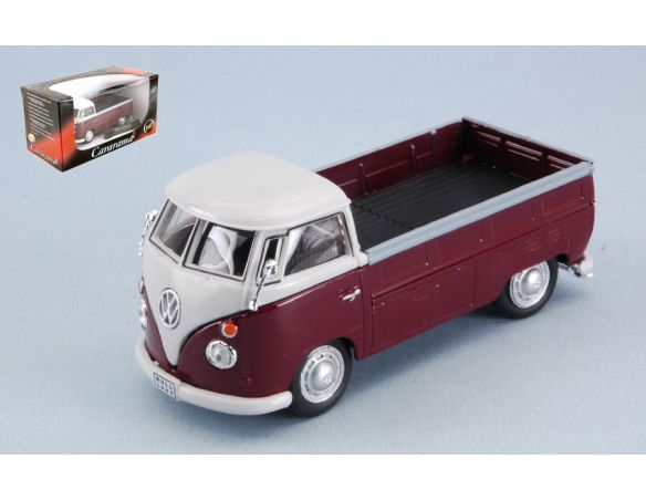 CARARAMA CA251PND6R VW T1 PICK UP 1960 AMARANT/WHITE 1:43 Modellino