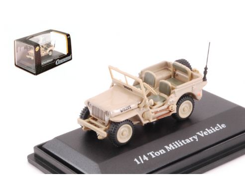 CARARAMA CA7-90100 JEEP 1/4 TON MILITARY VEHICLE SABBIA 1:72 Modellino